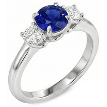 Afbeelding in Gallery-weergave laden, echte round diamant 2karaat ring vooraanzicht