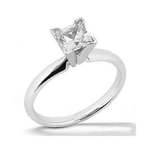 Afbeelding in Gallery-weergave laden, Witgouden solitaire prinses geslepen diamanten ring 2,51 ct. - harrychadent.nl