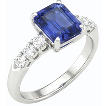 Afbeelding in Gallery-weergave laden, echte round diamant 2.50karaat ring bovenaanzicht
