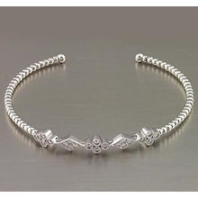 Afbeelding in Gallery-weergave laden, Witgouden Echt Diamanten Armband Bezel Set 1,50 Karaat Dames Sieraden