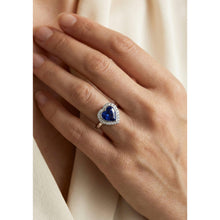 Afbeelding in Gallery-weergave laden, echte round diamant 4karaat ring met diamantaccenten