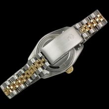 Afbeelding in Gallery-weergave laden, Witte stok wijzerplaat Datumjust Rolex dameshorloge roestvrij staal & goud Rolex