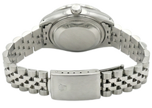 Afbeelding in Gallery-weergave laden, Witte Romeinse wijzerplaat, datum, diamanten armband, Rolex dameshorloge