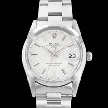 Afbeelding in Gallery-weergave laden, Witte Stok Wijzerplaat Rolex Datum Herenhorloge Oester-armband roestvrij staal