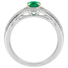 Afbeelding in Gallery-weergave laden, Premium Gekleurde Steen Ring 1 karaat – bovenaanzicht