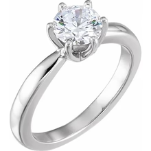 Afbeelding in Gallery-weergave laden, Zes Griffen Set 1,60 Ct Solitaire Ronde Echt Diamanten Trouwring Witgoud