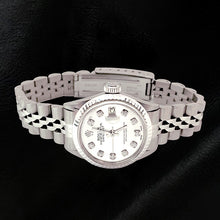 Afbeelding in Gallery-weergave laden, Zilveren diamanten wijzerplaat Rolex