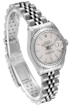 Afbeelding in Gallery-weergave laden, Zilveren wijzerplaat Rolex Lady-Datejust 26 mm roestvrij stalen horloge