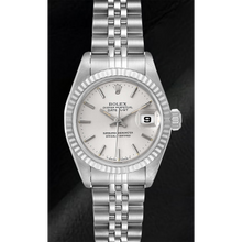 Afbeelding in Gallery-weergave laden, Zilveren wijzerplaat Rolex Lady-Datejust 26 mm roestvrij stalen horloge