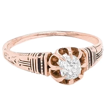 Afbeelding in Gallery-weergave laden, Zoals Edwardiaanse Sieraden Echt Diamanten Verlovingsring Kussen Geslepen