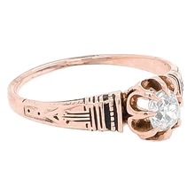 Afbeelding in Gallery-weergave laden, Zoals Edwardiaanse Sieraden Echt Diamanten Verlovingsring Kussen Geslepen