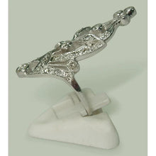 Afbeelding in Gallery-weergave laden, Zoals La Belle Epoque Sieraden Markiezin Vorm Ronde Echt Diamanten Ring