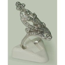 Afbeelding in Gallery-weergave laden, Zoals La Belle Epoque Sieraden Markiezin Vorm Ronde Echt Diamanten Ring