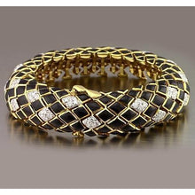 Afbeelding in Gallery-weergave laden, Zwart Geel Gouden Echt Diamanten Herenarmband 4.80 Karaat Sieraden Nieuw