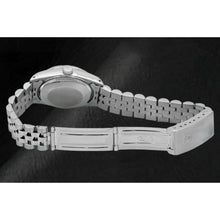 Afbeelding in Gallery-weergave laden, Zwarte diamanten wijzerplaat Jubilee armband Rolex horloge van roestvrij staal