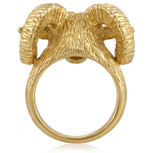 Afbeelding in Gallery-weergave laden, Amethist Edelsteen Ring 0,10 karaat 14 Karaat Geelgoud – achteraanzicht