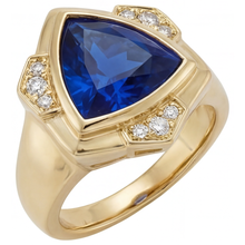 Afbeelding in Gallery-weergave laden, Luxueus Blauwe Saffier Fijne Sieraden 5,5 karaat – zijaanzicht