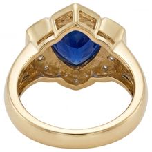 Afbeelding in Gallery-weergave laden, Luxueus Blauwe Saffier Fijne Sieraden 5,5 karaat – achteraanzicht