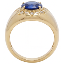 Afbeelding in Gallery-weergave laden, Geraffineerd Gekleurde Steen Ring 2,75 karaat – profielaanzicht