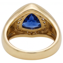 Afbeelding in Gallery-weergave laden, Luxe Gekleurde Steen Ring 4 karaat – bovenaanzicht