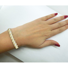 Afbeelding in Gallery-weergave laden, Designer Sieraden 14K Geelgoud met Diamant – zijaanzicht