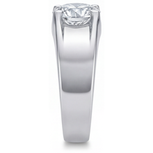 Afbeelding in Gallery-weergave laden, Rond Briljant Briljant ring in 14K Witgoud – profielaanzicht