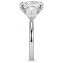Afbeelding in Gallery-weergave laden, Ovaal Briljant ring in 14K Witgoud – bovenaanzicht
