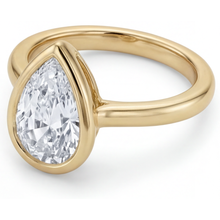 Afbeelding in Gallery-weergave laden, Luxe Briljant Solitaire Verlovingsring 1,5 karaat – zijaanzicht