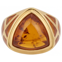 Afbeelding in Gallery-weergave laden, Citrien Fijne Sieraden 8,5 karaat 14K Geelgoud – vooraanzicht