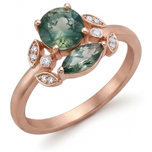 Afbeelding in Gallery-weergave laden, Dendritic Agate Edelsteen Ring – hoofdaanzicht
