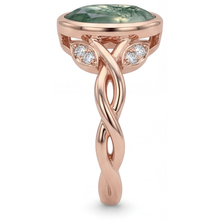 Afbeelding in Gallery-weergave laden, Ambachtelijk Dendritic Agate Sieraadsteen Ring 2,75 karaat – profielaanzicht