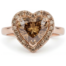 Afbeelding in Gallery-weergave laden, Diamant Halo Zetting Ring 2,25 karaat 14 Karaat Rosé Goud – hoofdaanzicht