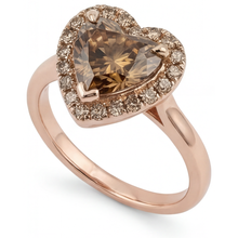 Afbeelding in Gallery-weergave laden, Diamant Halo Zetting Ring 2,25 karaat 14 Karaat Rosé Goud – zijaanzicht