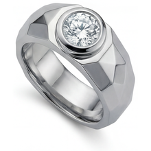 Afbeelding in Gallery-weergave laden, Rond Geslepen Diamant ring in 14K Witgoud – vooraanzicht
