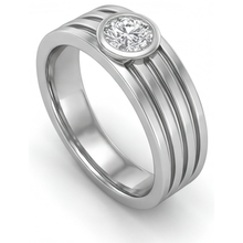 Afbeelding in Gallery-weergave laden, Diamant Herenring – zijaanzicht