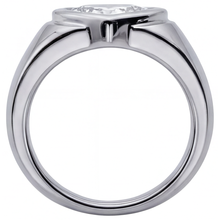 Afbeelding in Gallery-weergave laden, Hart Slijpvorm Diamant ring in 14K Witgoud – profielaanzicht