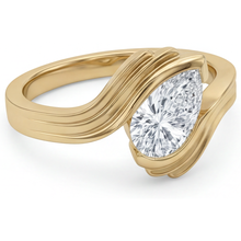 Afbeelding in Gallery-weergave laden, Diamant Solitaire Verlovingsring 1,50-karaat 14 Karaat Geelgoud – hoekaanzicht