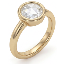 Afbeelding in Gallery-weergave laden, Diamant Solitaire Verlovingsring 2,75-karaat 14K Geelgoud – vooraanzicht