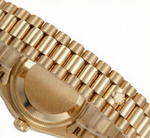 Afbeelding in Gallery-weergave laden, diamanten rand Rolex Datumjust Model voorzitter Stijl horloge dubbele rij wijzerplaat