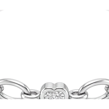 Afbeelding in Gallery-weergave laden, Labgekweekte diamanten hartarmband 3 karaat met ovale stationschakels 14k witgoud 7 inch