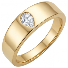 Afbeelding in Gallery-weergave laden, Stijlvol Fijne Diamant Enkele Steen Ring 0,75 karaat – hoofdaanzicht