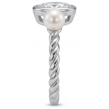 Afbeelding in Gallery-weergave laden, Designer Fijne Diamant Enkele Steen Ring 1,50 karaat – profielaanzicht