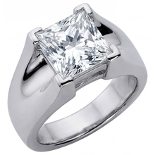 Afbeelding in Gallery-weergave laden, High-end Heren Ring 3 karaat – hoofdaanzicht
