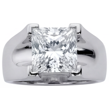 Afbeelding in Gallery-weergave laden, High-end Fijne Diamant Heren Ring 3 karaat – vooraanzicht