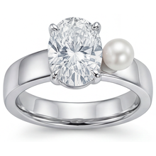 Afbeelding in Gallery-weergave laden, Fijne Diamant Solitaire Ring 2,25-karaat 14K Witgoud – hoofdaanzicht