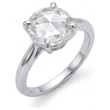 Afbeelding in Gallery-weergave laden, Fijne Diamant Solitaire Ring 4-karaat 14K Witgoud – vooraanzicht