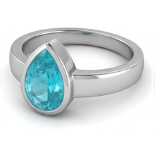 Afbeelding in Gallery-weergave laden, Elegant Neon Paraiba Edelsteen Ring 1,50 karaat – zijaanzicht