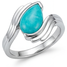 Afbeelding in Gallery-weergave laden, Neon Paraiba Gekleurde Steen Ring – hoofdaanzicht