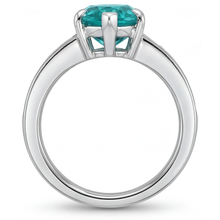 Afbeelding in Gallery-weergave laden, Paraiba Toermalijn Sieraadsteen Ring 2,50-karaat 14K Witgoud – achteraanzicht