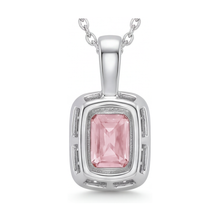 Afbeelding in Gallery-weergave laden, Collier met roze diamant 1,22 karaat radiant